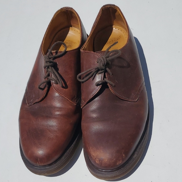 Dr. Martens Brown Leather Oxfords Classic Design Men's 11 - Picture 3 of 12